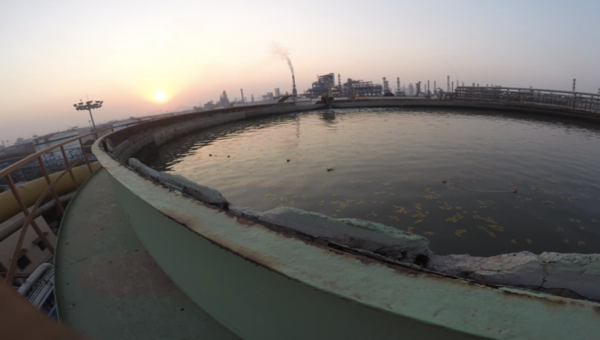 Open-roof storage tank (fire water portable DM)